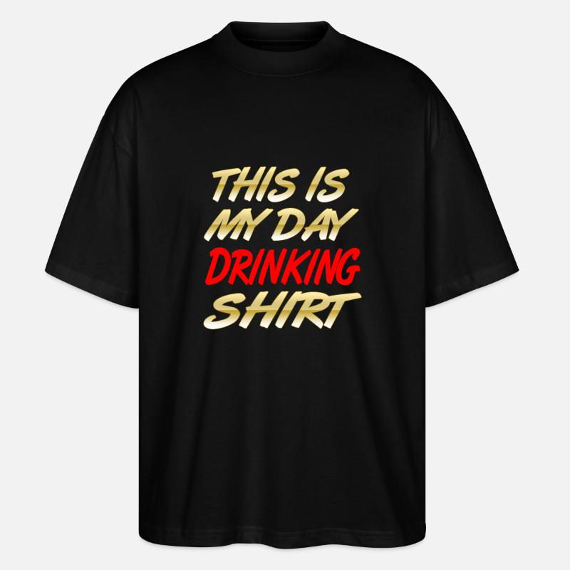 Bier - Stanley/Stella Oversized Unisex Bio T-Shirt Blaster 2.0 - Schwarz