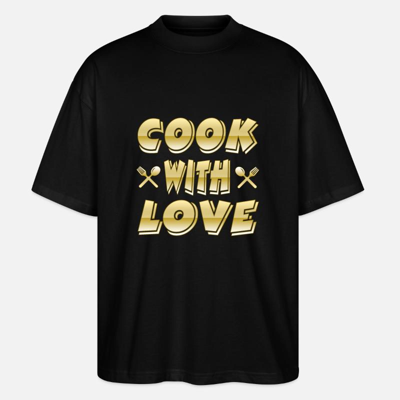 Kochen - Stanley/Stella Oversized Unisex Bio T-Shirt Blaster 2.0 - Schwarz
