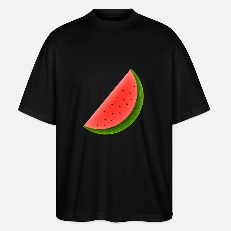 watermelon - Stanley/Stella Oversized Unisex Bio T-Shirt Blaster 2.0 - Schwarz