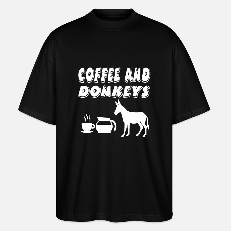 Esel - Stanley/Stella Oversized Unisex Bio T-Shirt Blaster 2.0 - Schwarz