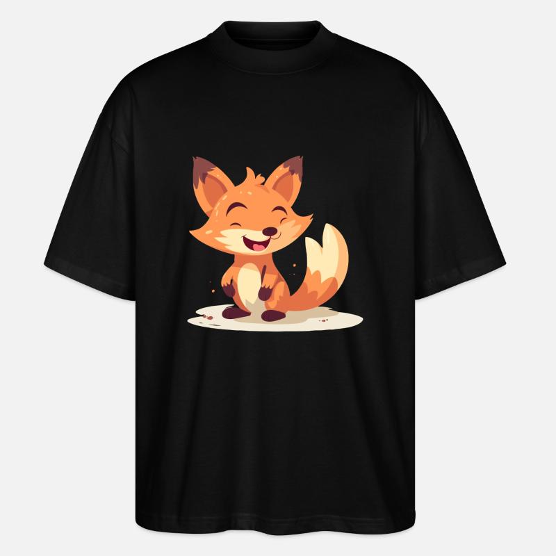 Clever Fox - Stanley/Stella Oversized Unisex Bio T-Shirt Blaster 2.0 - Schwarz