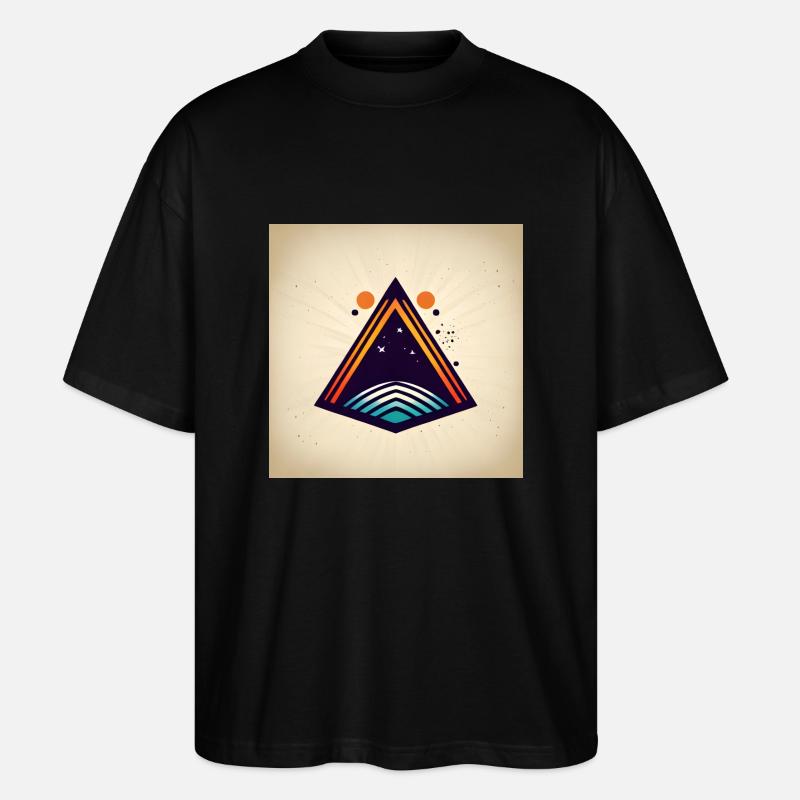 Triangle de l’espace - T-shirt bio Blaster 2.0 coupe oversize Stanley/Stella Unisexe - noir