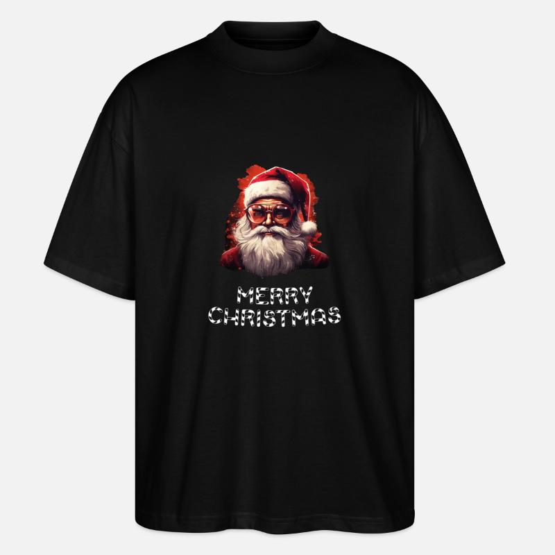 Weihnachtsmann - Marry Christmas - Stanley/Stella Oversized Unisex Bio T-Shirt Blaster 2.0 - Schwarz