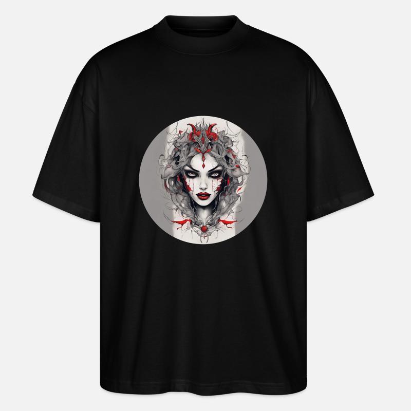 Vampire Gril - Stanley/Stella Oversized Unisex Bio T-Shirt Blaster 2.0 - Schwarz