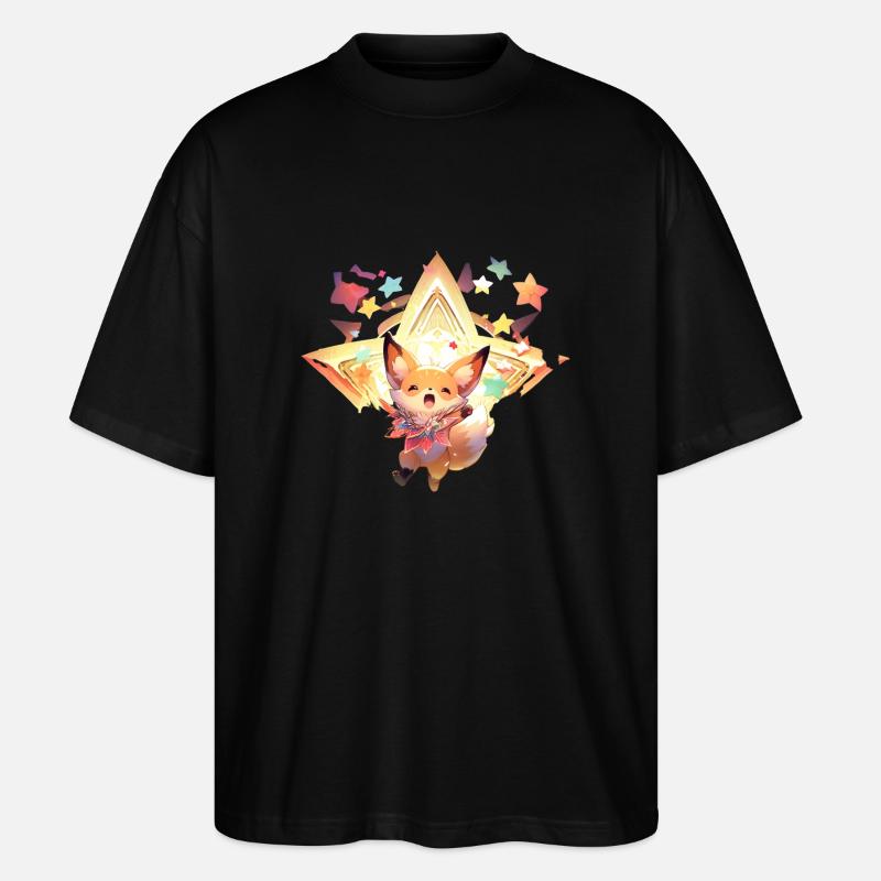 Sternen-Fennek - Stanley/Stella Oversized Unisex Bio T-Shirt Blaster 2.0 - Schwarz