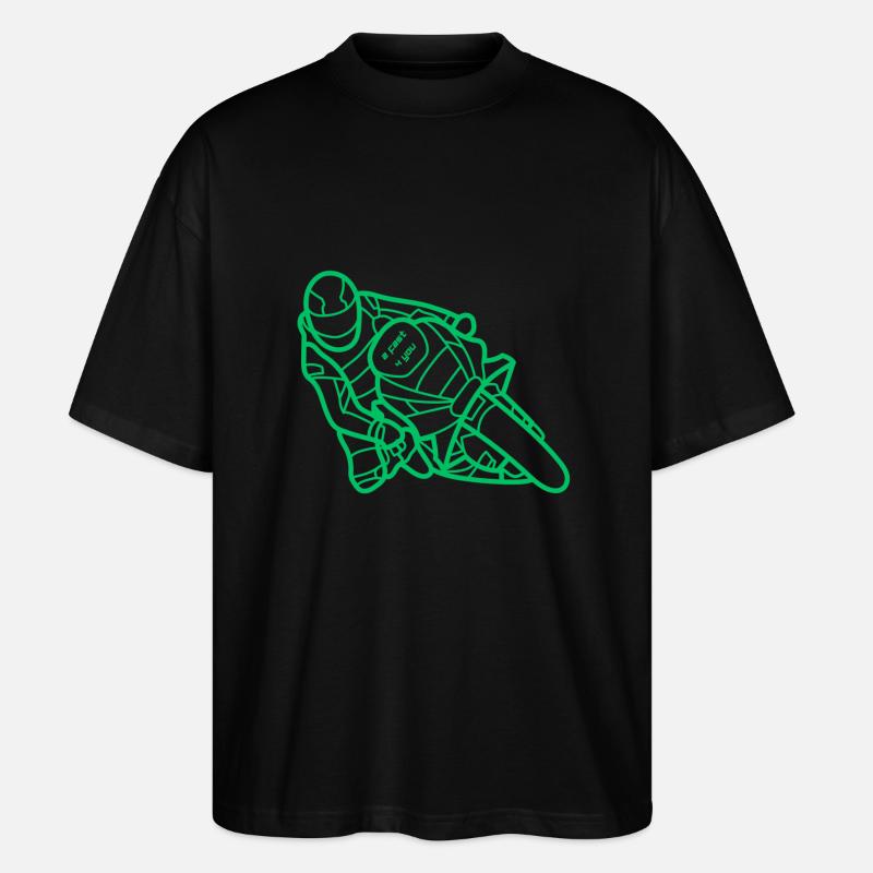 2Fast4You - Stanley/Stella Oversized Unisex Bio T-Shirt Blaster 2.0 - Schwarz