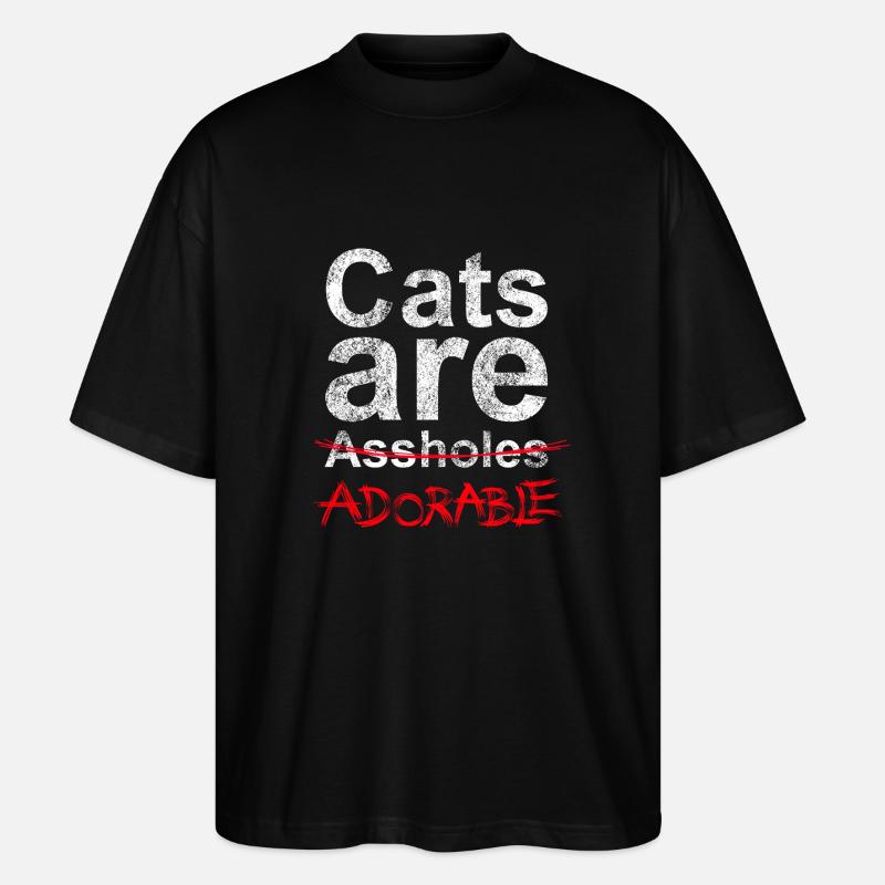 Adorable Cats 1 - Stanley/Stella Oversized Unisex Bio T-Shirt Blaster 2.0 - Schwarz