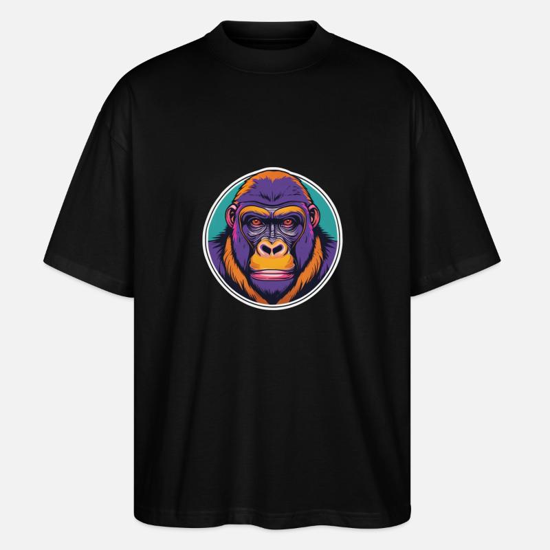 Gorilla - Stanley/Stella Oversized Unisex Bio T-Shirt Blaster 2.0 - Schwarz