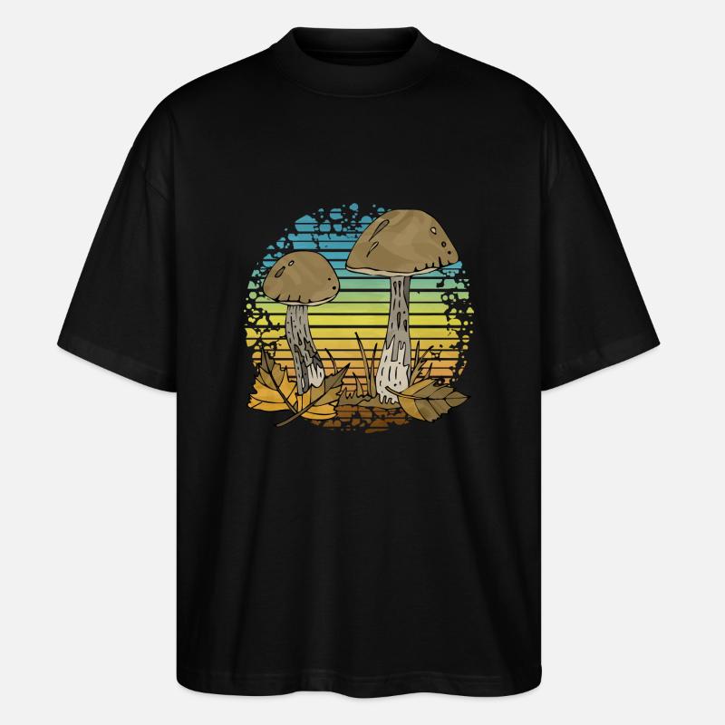 Pilze - Stanley/Stella Oversized Unisex Bio T-Shirt Blaster 2.0 - Schwarz