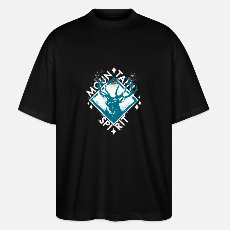 Berggeist - Stanley/Stella Oversized Unisex Bio T-Shirt Blaster 2.0 - Schwarz
