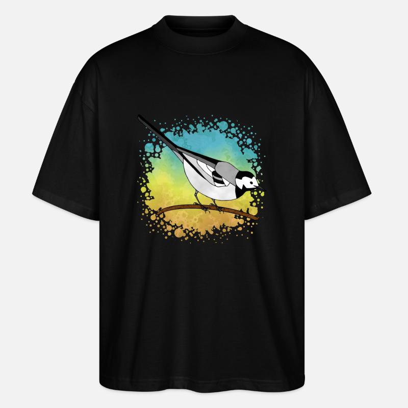Oiseau - T-shirt bio Blaster 2.0 coupe oversize Stanley/Stella Unisexe - noir