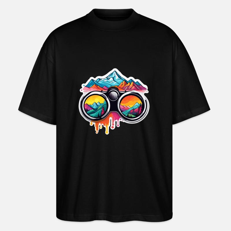 Jumelles / Observation / Observation / Aventure - T-shirt bio Blaster 2.0 coupe oversize Stanley/Stella Unisexe - noir