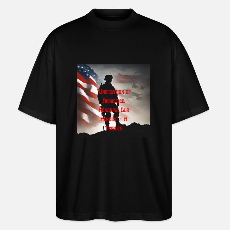 Vétérans, anciens combattant, armistice. - T-shirt bio Blaster 2.0 coupe oversize Stanley/Stella Unisexe - noir