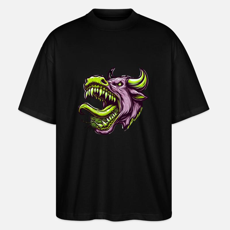 Killerkuh - Stanley/Stella Oversized Unisex Bio T-Shirt Blaster 2.0 - Schwarz