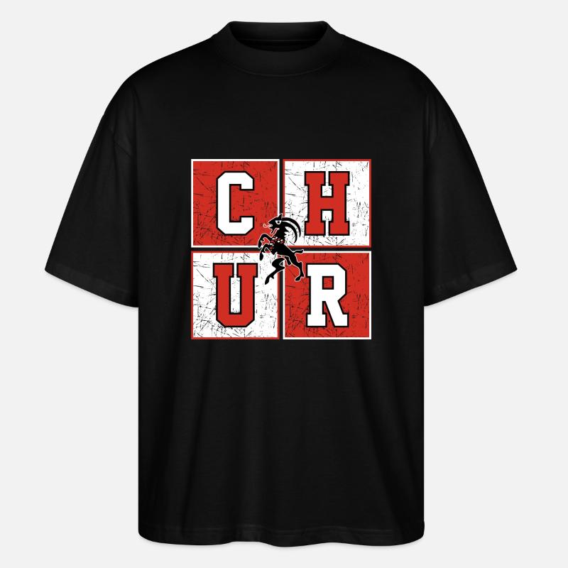 Chur - Stanley/Stella Oversized Unisex Bio T-Shirt Blaster 2.0 - Schwarz