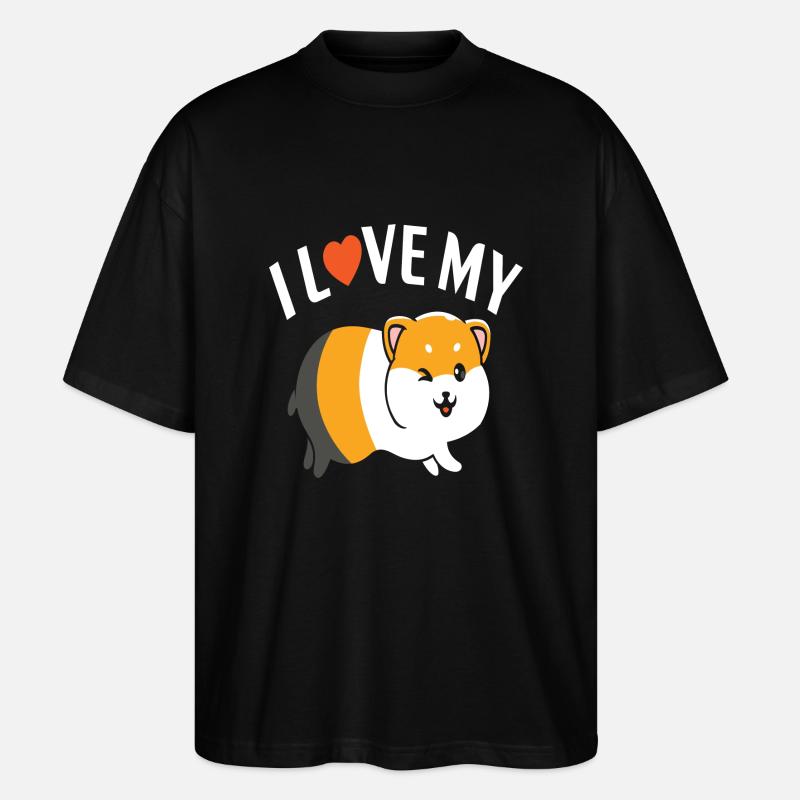 J’adore mon hamster - T-shirt bio Blaster 2.0 coupe oversize Stanley/Stella Unisexe - noir