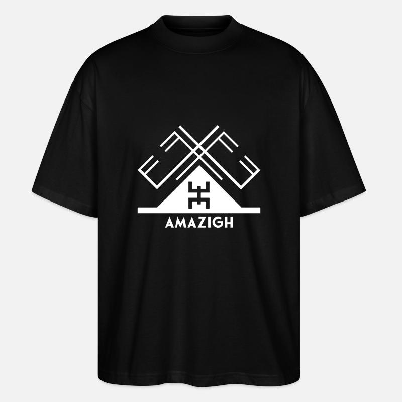 Amazigh-Symbol - Stanley/Stella Oversized Unisex Bio T-Shirt Blaster 2.0 - Schwarz
