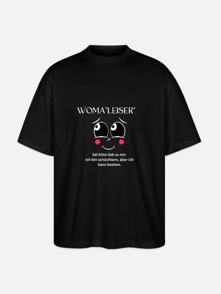 Woma*leiser* - Stanley/Stella Oversized Unisex Bio T-Shirt Blaster 2.0 - Schwarz