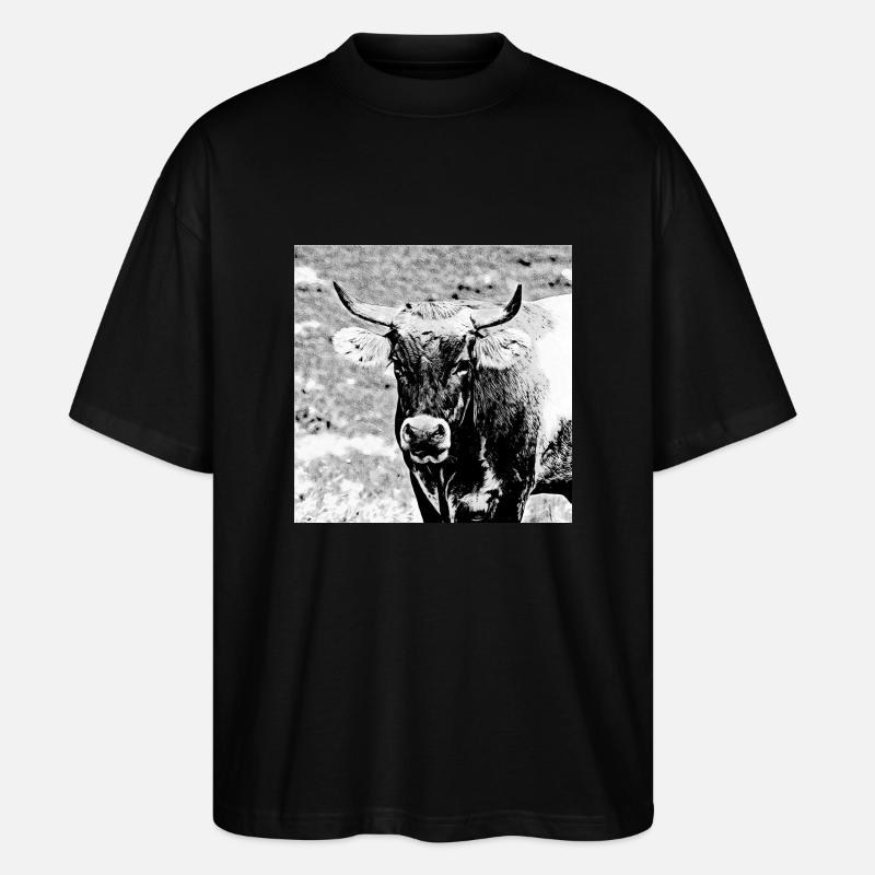 Stier - Stanley/Stella Oversized Unisex Bio T-Shirt Blaster 2.0 - Schwarz