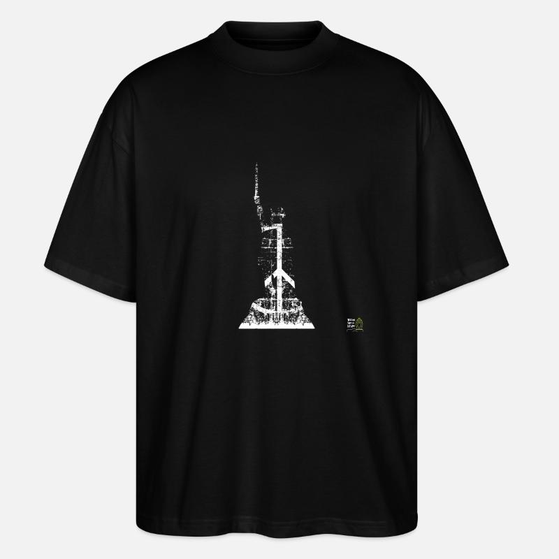 Hermannsdenkmal peace hell - Stanley/Stella Oversized Unisex Bio T-Shirt Blaster 2.0 - Schwarz