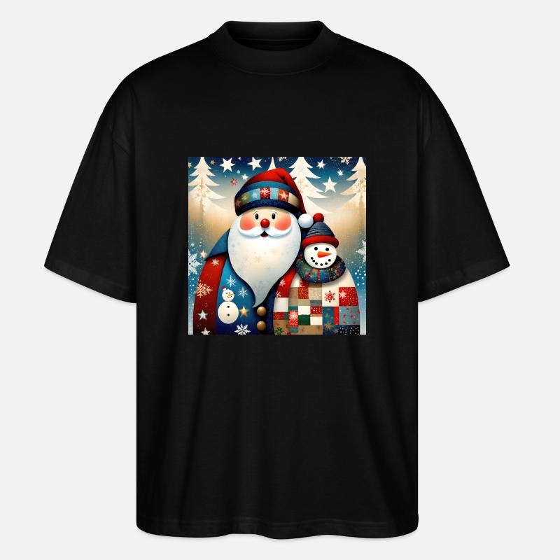 Frohe Weihnachten #16 - Stanley/Stella Oversized Unisex Bio T-Shirt Blaster 2.0 - Schwarz