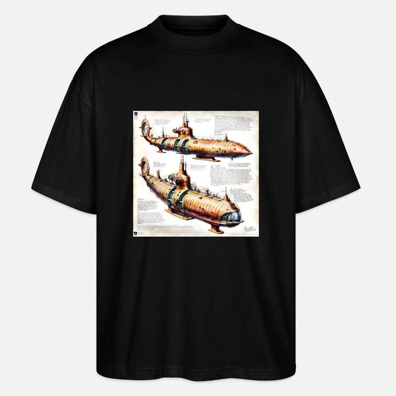 U-Boot #3 - Stanley/Stella Oversized Unisex Bio T-Shirt Blaster 2.0 - Schwarz