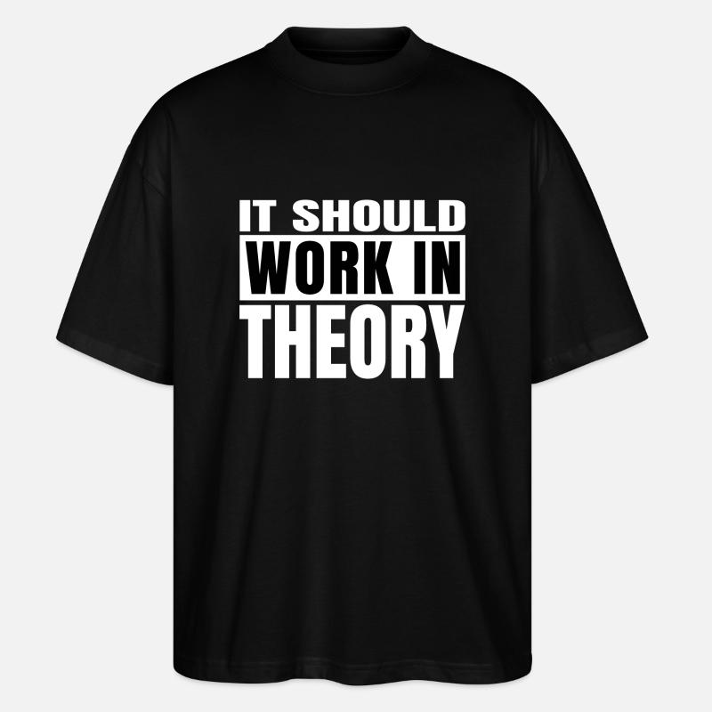 automation artificial happy awesome - Stanley/Stella Oversized Unisex Bio T-Shirt Blaster 2.0 - Schwarz