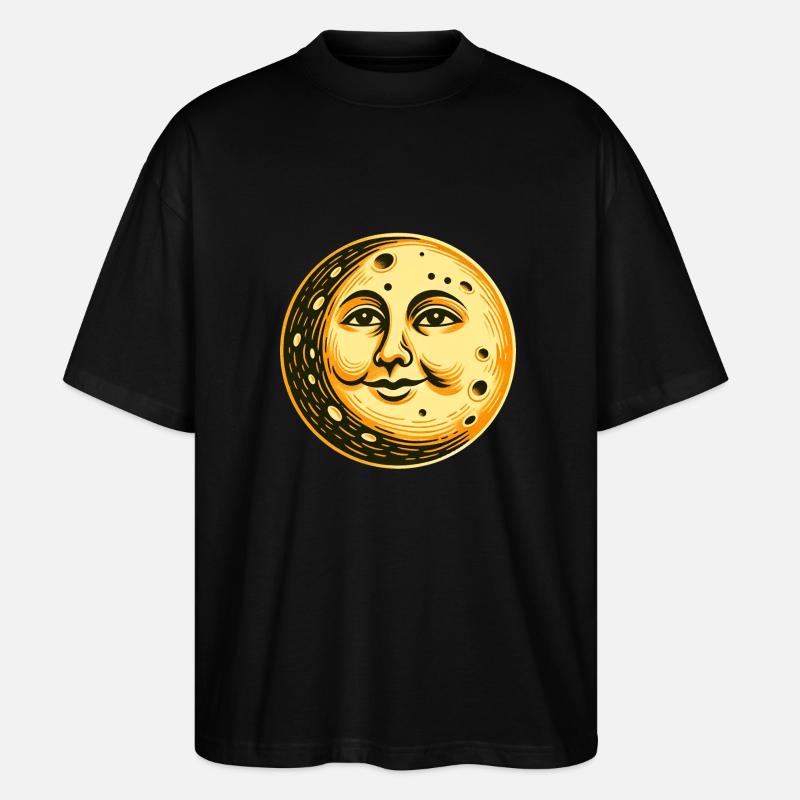 Mond - Stanley/Stella Oversized Unisex Bio T-Shirt Blaster 2.0 - Schwarz
