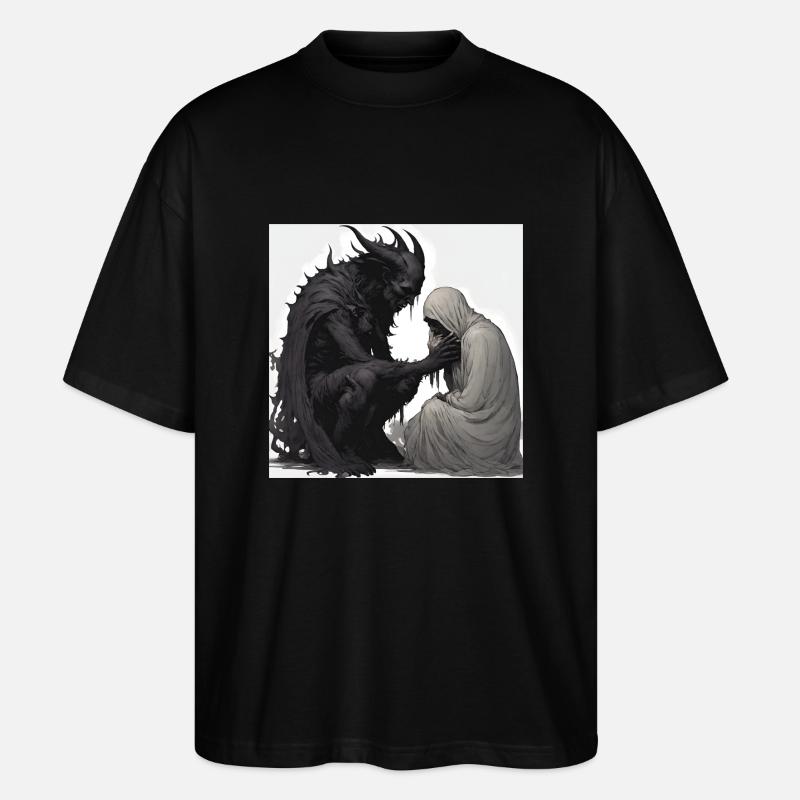 Outer Space Esoteric Saying - Stanley/Stella Oversized Unisex Organic T-shirt Blaster 2.0 - black