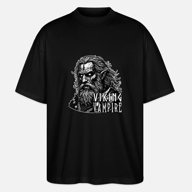 Viking Vampire - Stanley/Stella Oversized Unisex Bio T-Shirt Blaster 2.0 - Schwarz