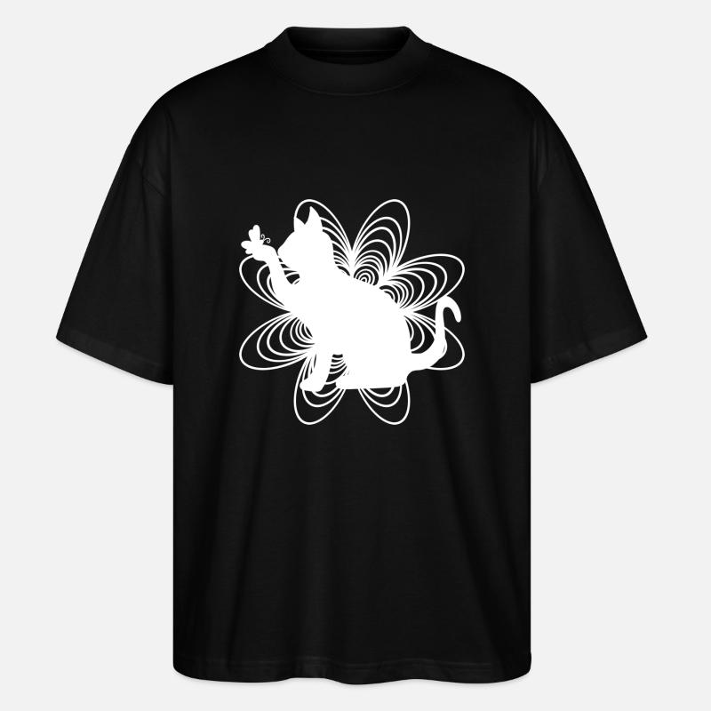 Chat Blanc - T-shirt bio Blaster 2.0 coupe oversize Stanley/Stella Unisexe - noir