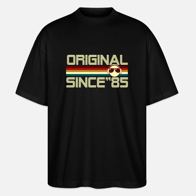 Seit 85 - Stanley/Stella Oversized Unisex Bio T-Shirt Blaster 2.0 - Schwarz