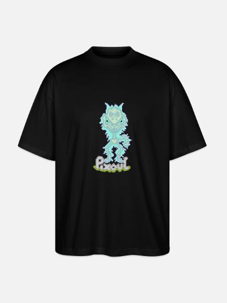 PIXOUL - Stanley/Stella Oversized Unisex Organic T-shirt Blaster 2.0 - black