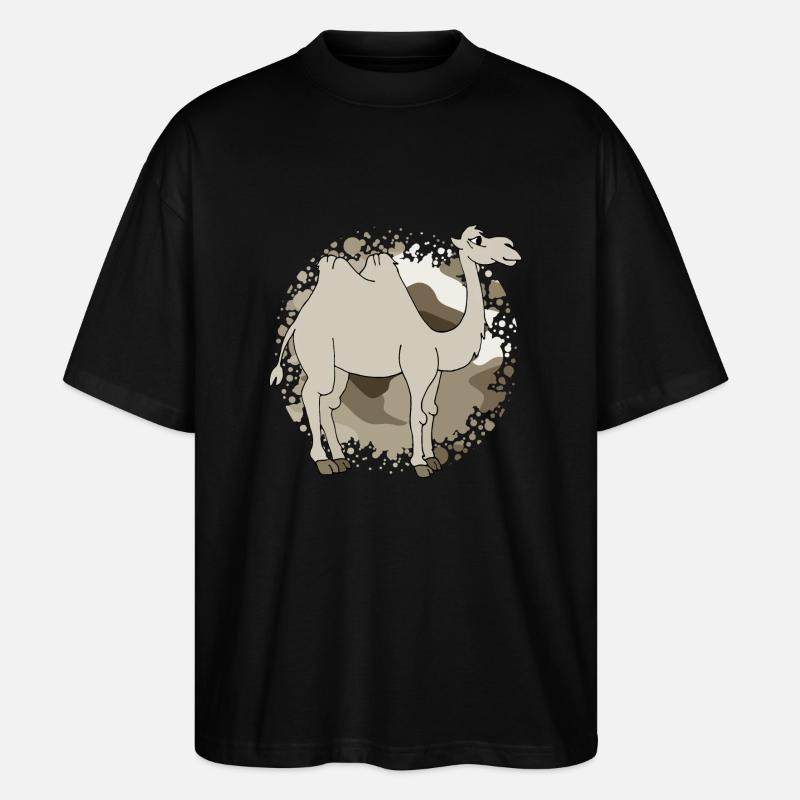 Kamel - Stanley/Stella Oversized Unisex Bio T-Shirt Blaster 2.0 - Schwarz