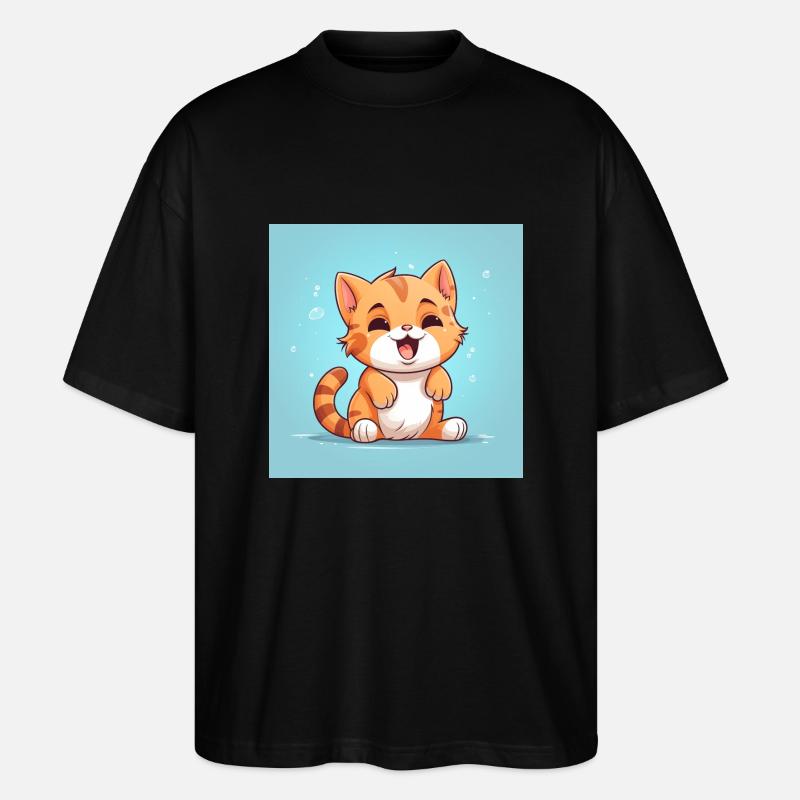 Samtpfötchen - Stanley/Stella Oversized Unisex Bio T-Shirt Blaster 2.0 - Schwarz