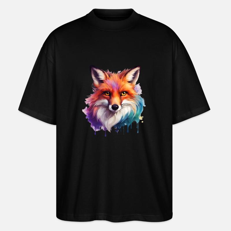 magic fox - Stanley/Stella Oversized Unisex Bio T-Shirt Blaster 2.0 - Schwarz