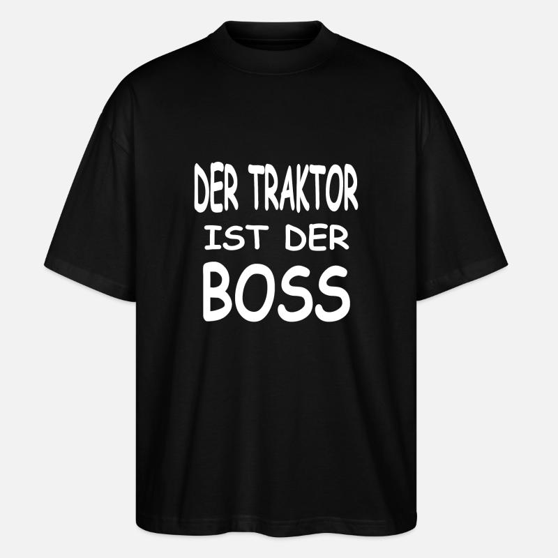 Traktor - Stanley/Stella Oversized Unisex Bio T-Shirt Blaster 2.0 - Schwarz