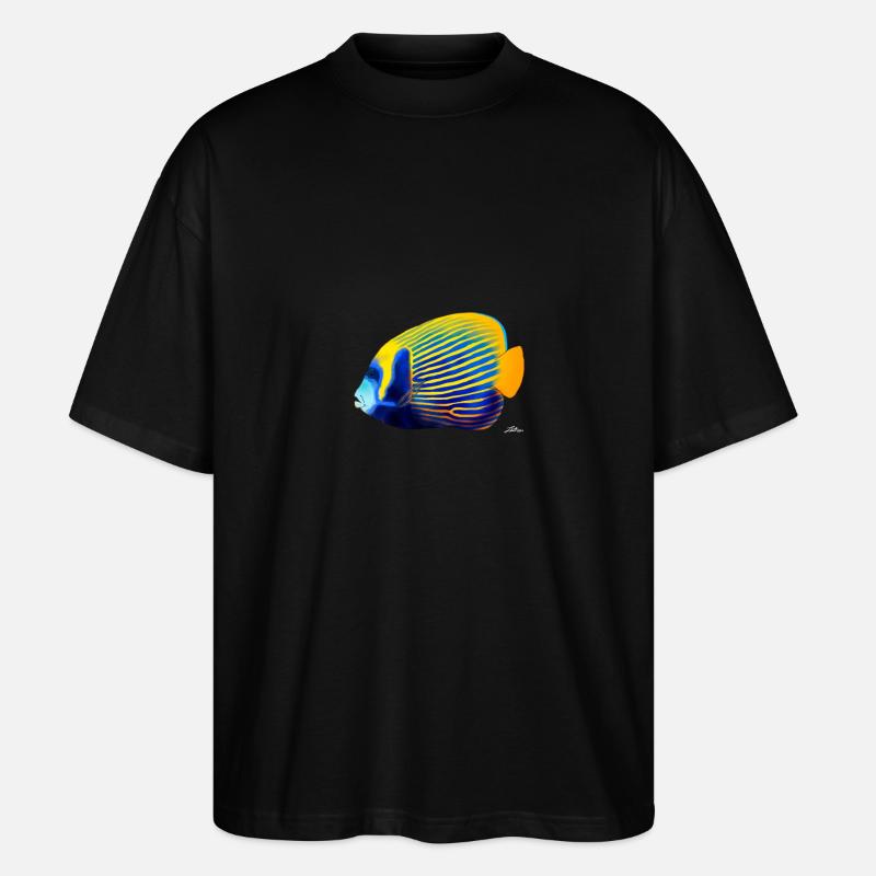 POMACANTHUS IMPERATOR - Stanley/Stella Oversized Unisex Bio T-Shirt Blaster 2.0 - Schwarz