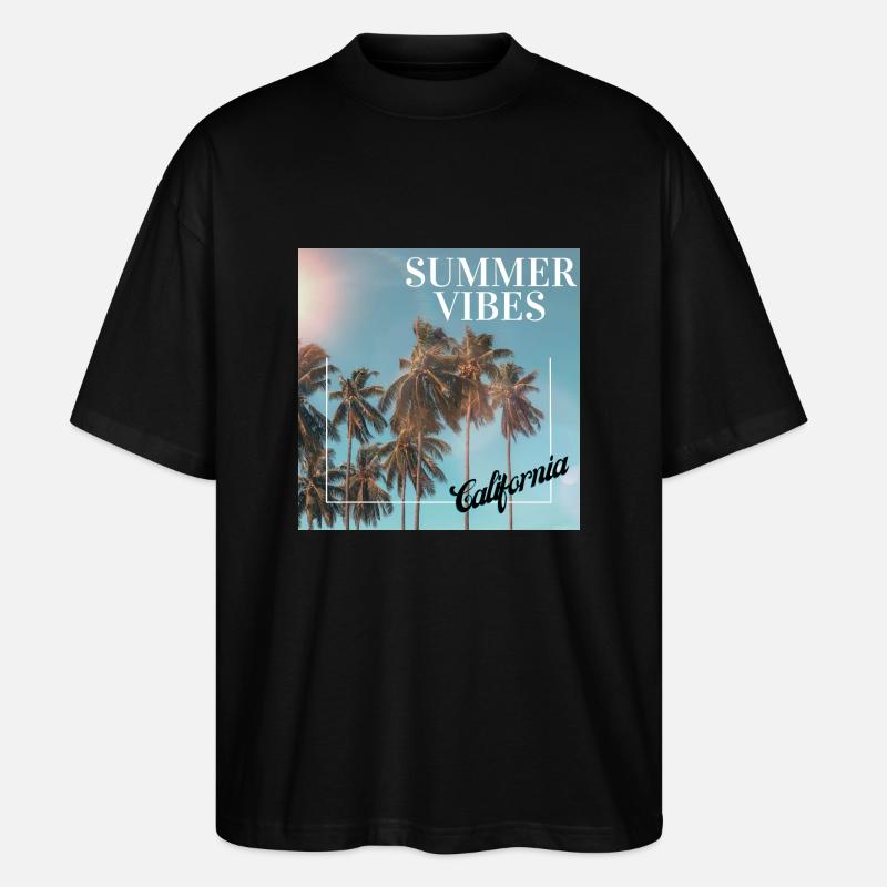 Summer Vibes - Stanley/Stella Oversized Unisex Bio T-Shirt Blaster 2.0 - Schwarz