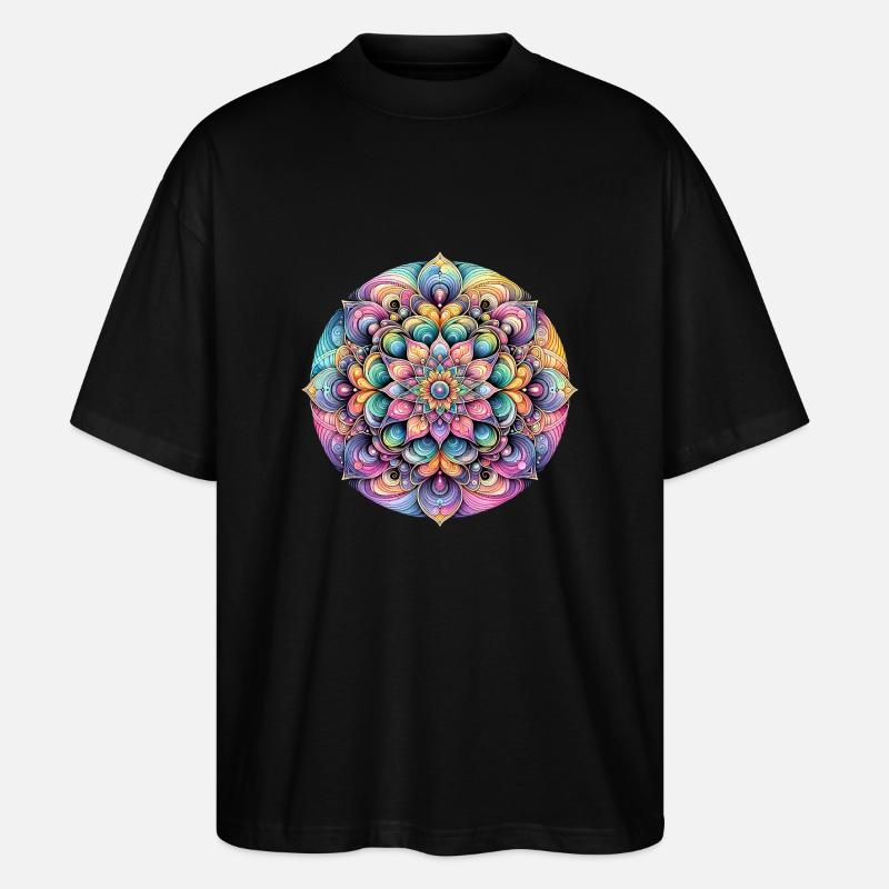 Eleganz der Farbblüte - Stanley/Stella Oversized Unisex Bio T-Shirt Blaster 2.0 - Schwarz