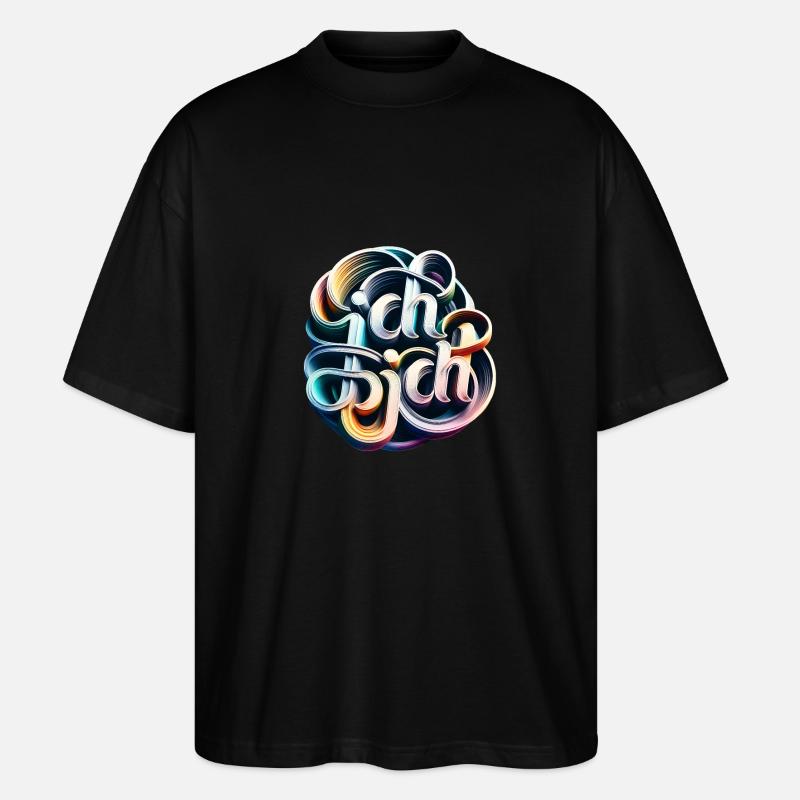 Selbstliebe im Wirbe - Stanley/Stella Oversized Unisex Bio T-Shirt Blaster 2.0 - Schwarz
