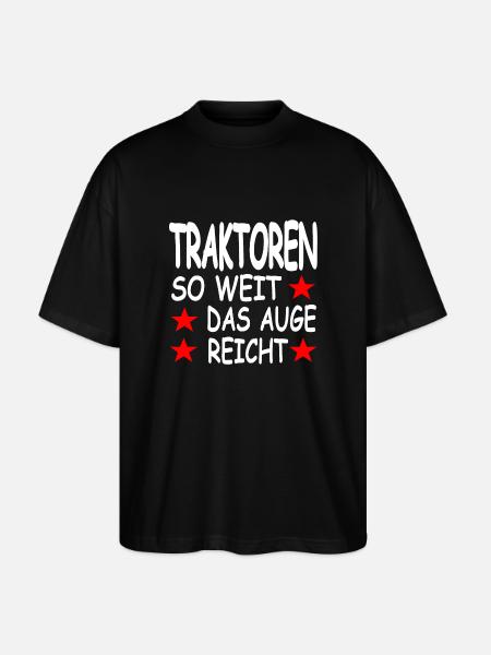 Traktor - Stanley/Stella Oversized Unisex Bio T-Shirt Blaster 2.0 - Schwarz