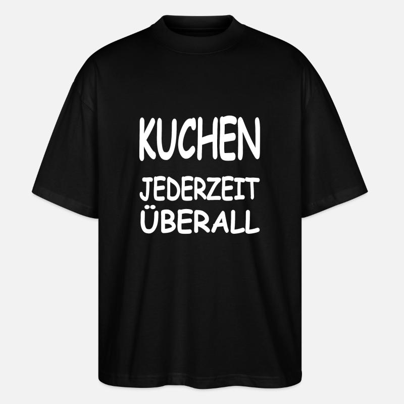 Kuchen - Stanley/Stella Oversized Unisex Bio T-Shirt Blaster 2.0 - Schwarz