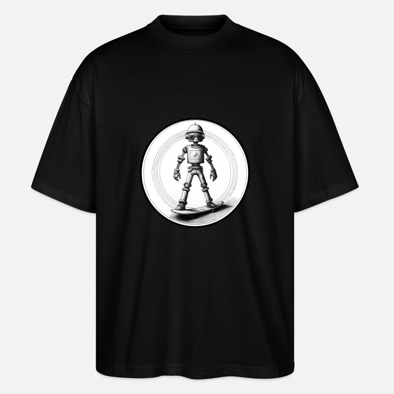EXPANDING MIND - Stanley/Stella Oversized Unisex Organic T-shirt Blaster 2.0 - black