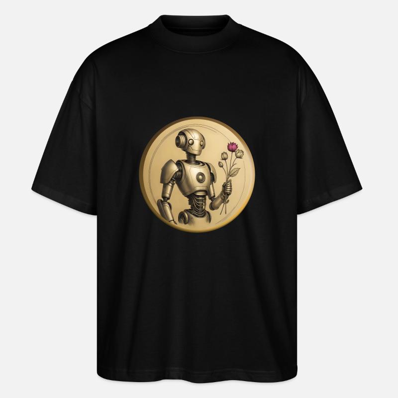 ROMANTISCHER ROBOTER - Stanley/Stella Oversized Unisex Bio T-Shirt Blaster 2.0 - Schwarz