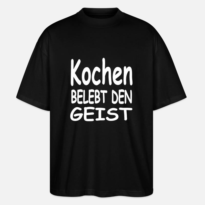 Kochen - Stanley/Stella Oversized Unisex Bio T-Shirt Blaster 2.0 - Schwarz
