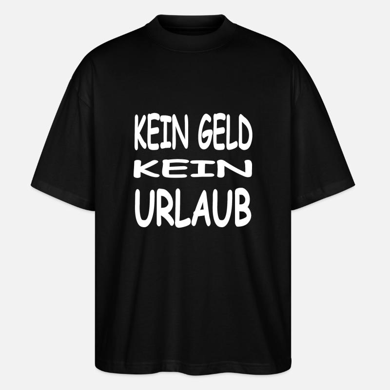 Urlaub - Stanley/Stella Oversized Unisex Bio T-Shirt Blaster 2.0 - Schwarz