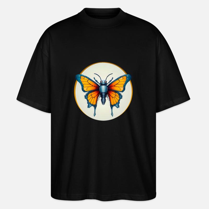 ROBOT PAPILLON - T-shirt bio Blaster 2.0 coupe oversize Stanley/Stella Unisexe - noir