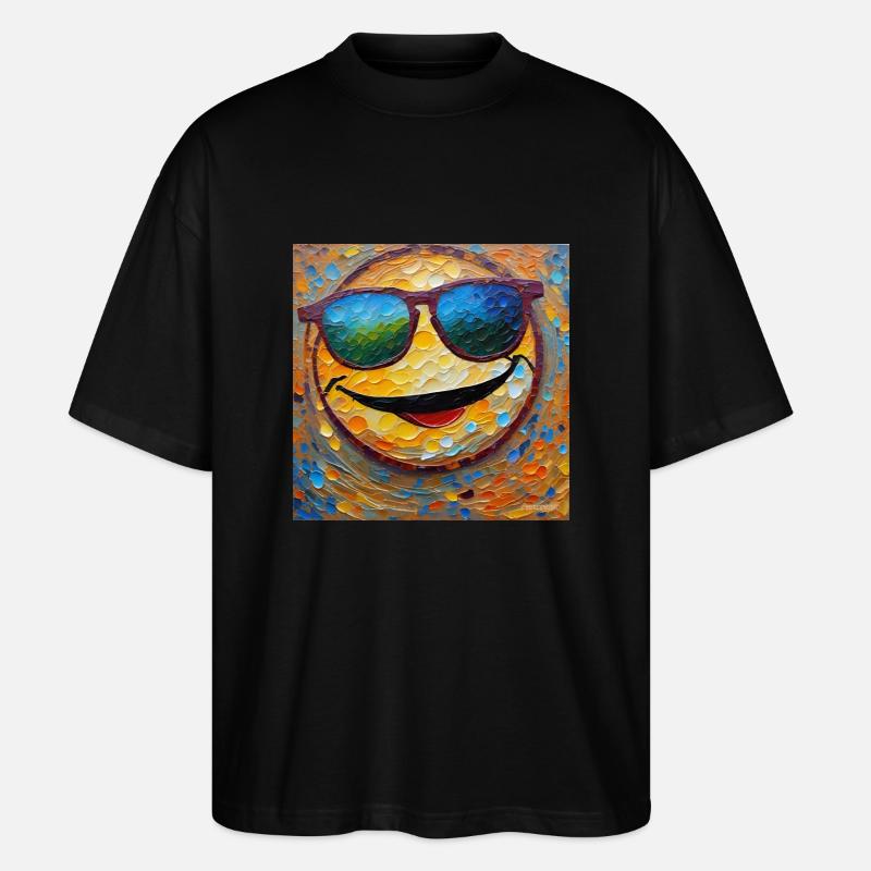 MrSmiley - Stanley/Stella Oversized Unisex Bio T-Shirt Blaster 2.0 - Schwarz