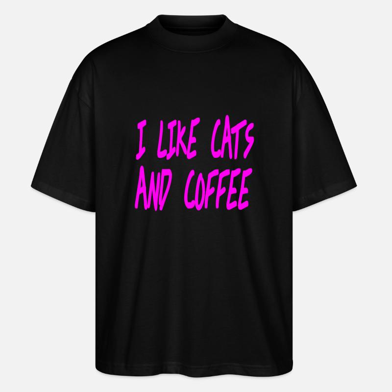 Katzen - Stanley/Stella Oversized Unisex Bio T-Shirt Blaster 2.0 - Schwarz